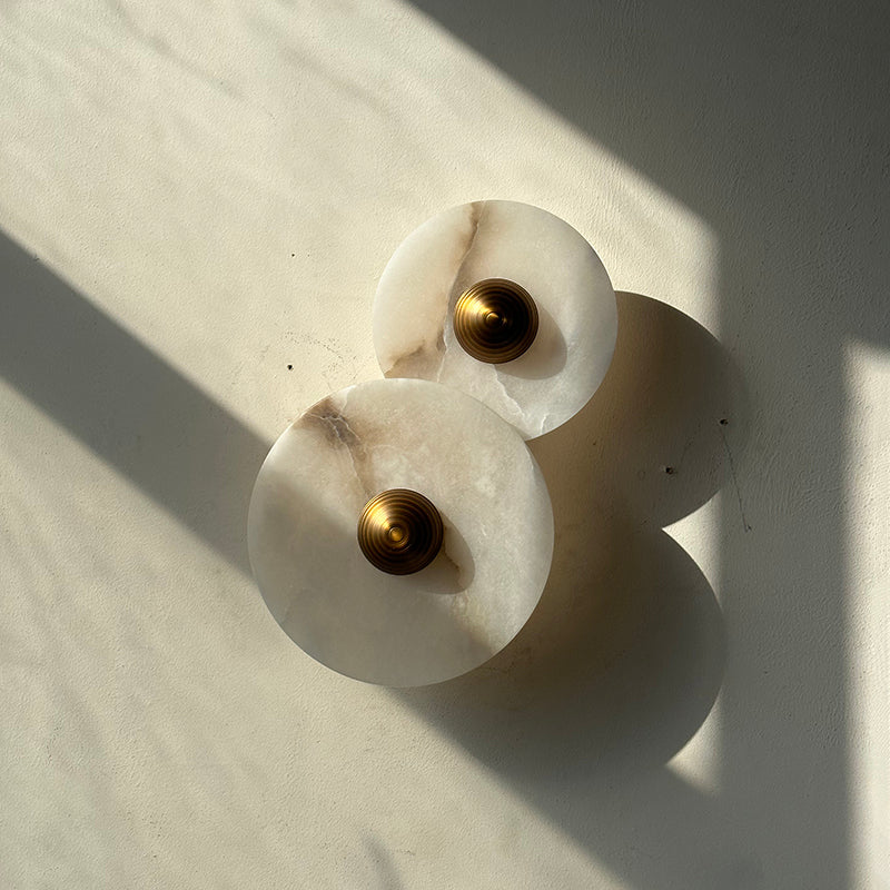 Calacatta Marble Combination Alabaster Sconce