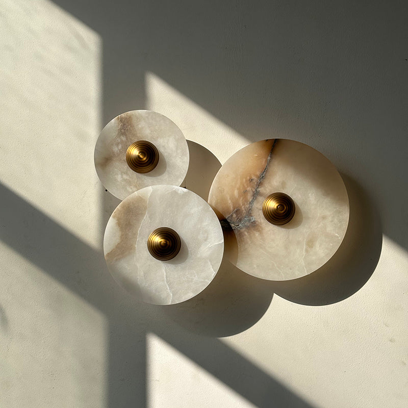 Calacatta Marble Combination Alabaster Sconce