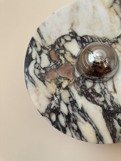 Isolde Round Marble Sconce