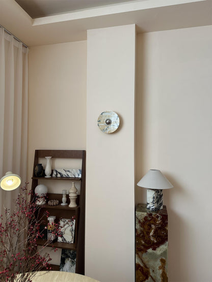 Isolde Round Marble Sconce