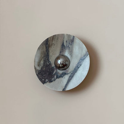 Isolde Round Marble Sconce