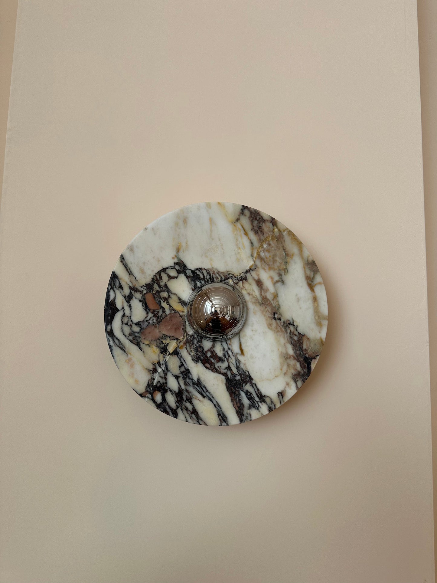 Isolde Round Marble Sconce