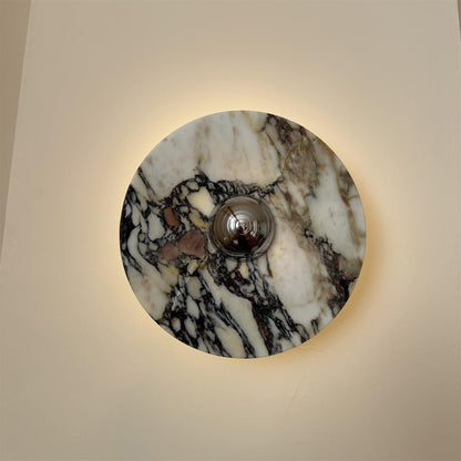 Isolde Round Marble Sconce