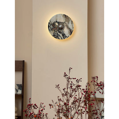 Isolde Round Marble Sconce