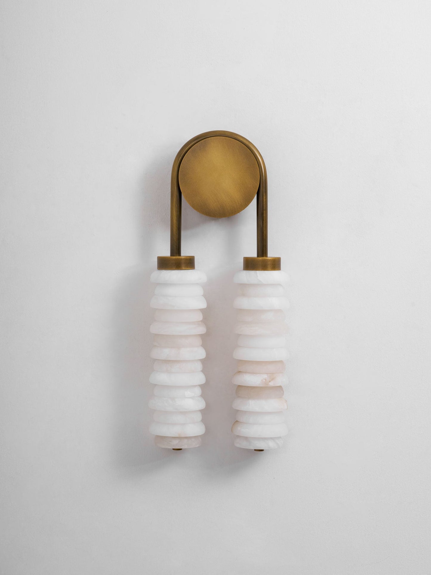 Halden Double Alabaster Wall Lamp