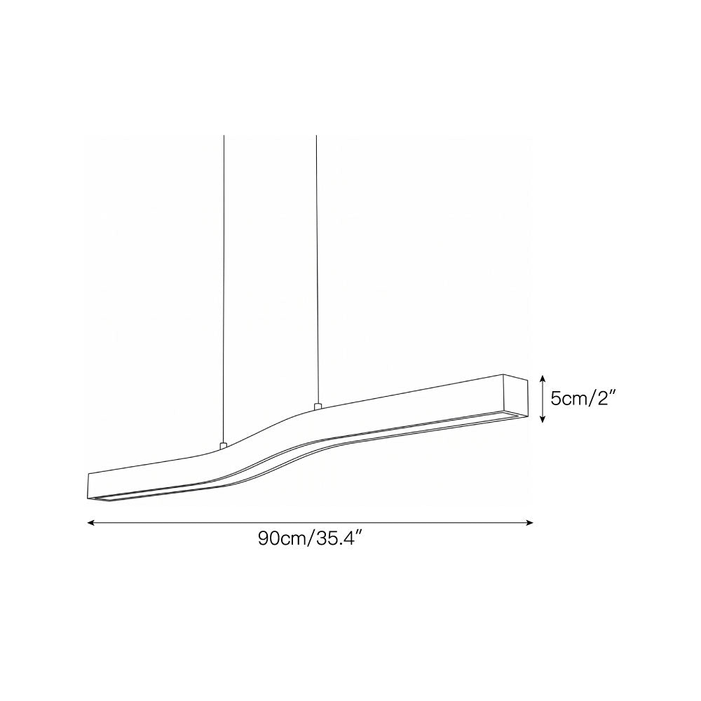 Solia Brass Linear Chandelier