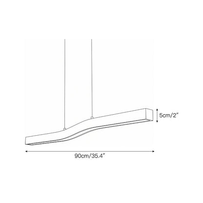 Solia Brass Linear Chandelier