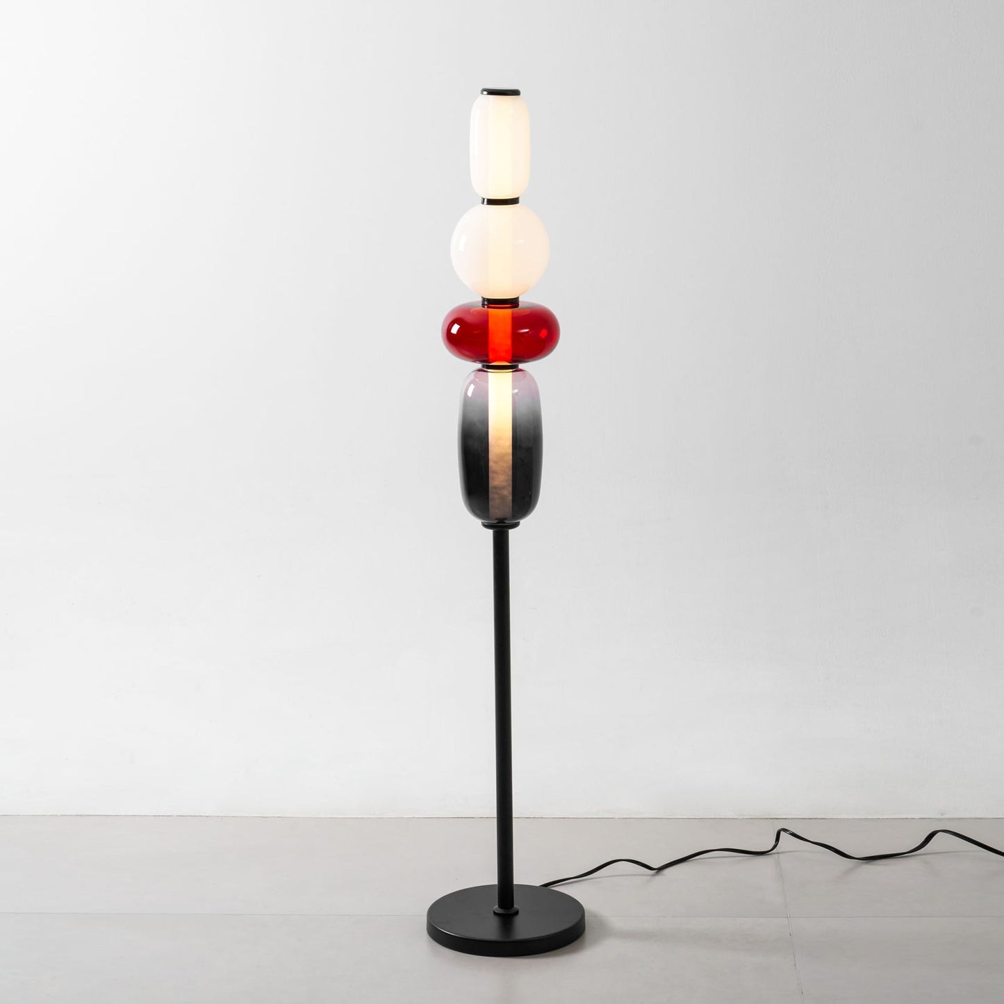 Esmon Glass Pebble Floor Lamp