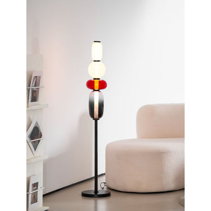 Esmon Glass Pebble Floor Lamp