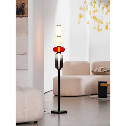 Esmon Glass Pebble Floor Lamp