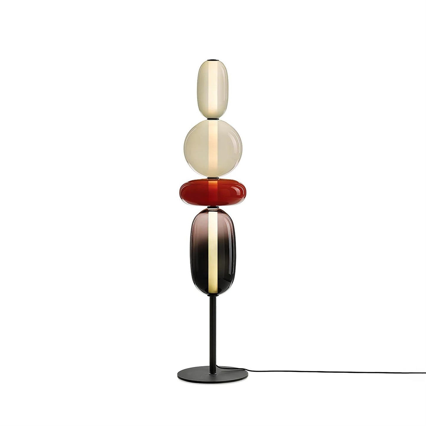 Esmon Glass Pebble Floor Lamp