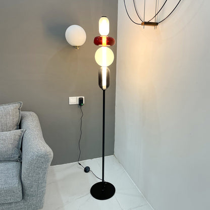 Esmon Glass Pebble Floor Lamp
