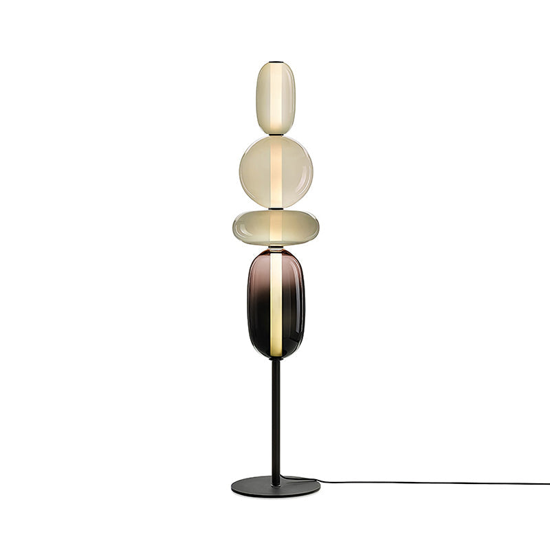 Esmon Glass Pebble Floor Lamp