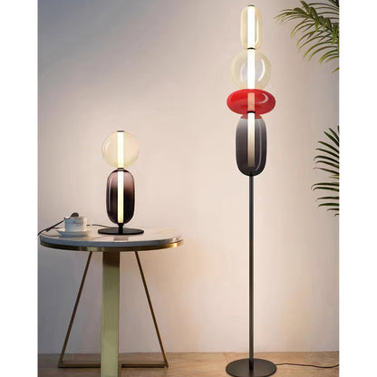 Esmon Glass Pebble Floor Lamp