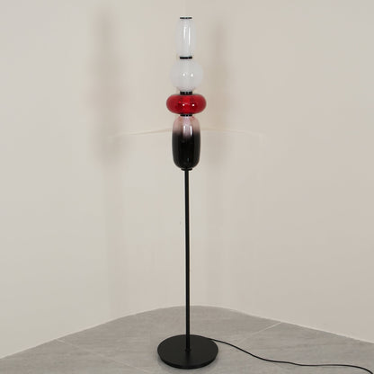 Esmon Glass Pebble Floor Lamp