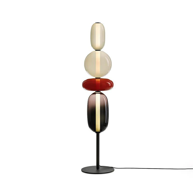 Esmon Glass Pebble Floor Lamp