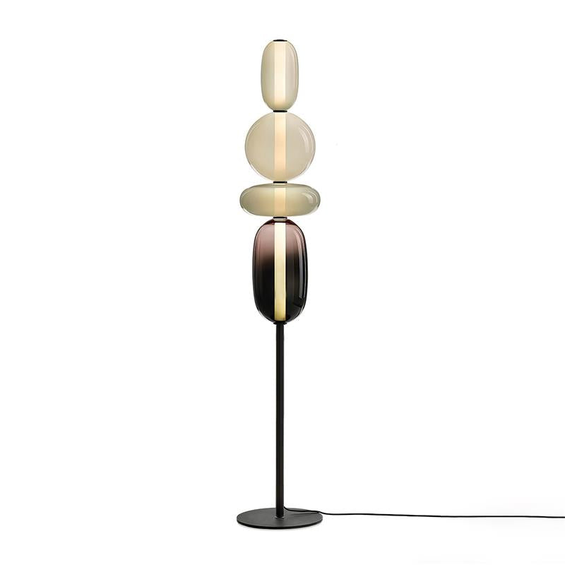 Esmon Glass Pebble Floor Lamp