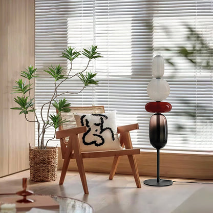 Esmon Glass Pebble Floor Lamp