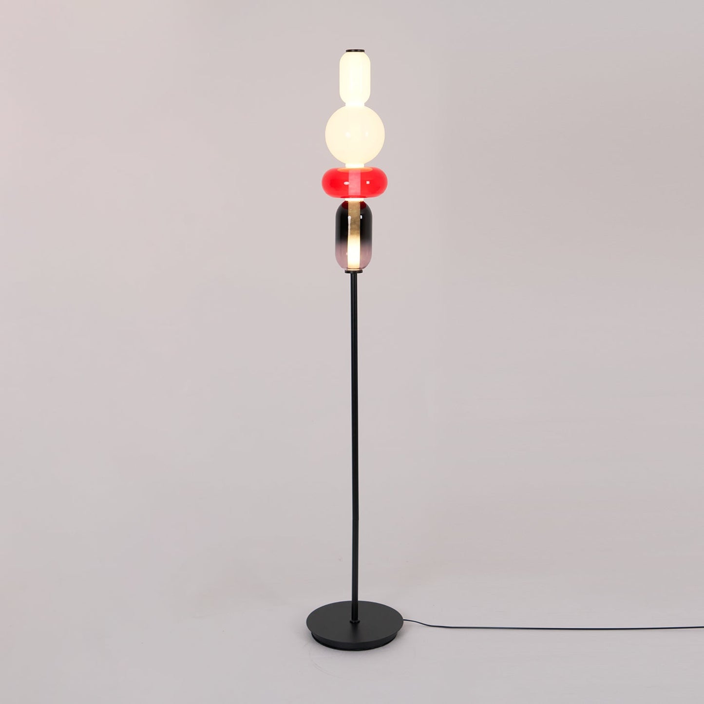 Esmon Glass Pebble Floor Lamp