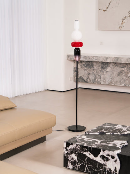 Esmon Glass Pebble Floor Lamp