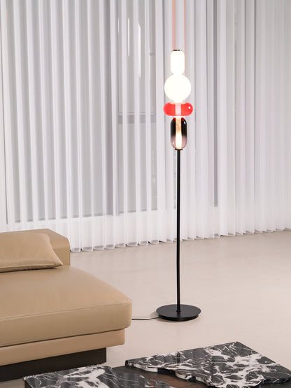 Esmon Glass Pebble Floor Lamp