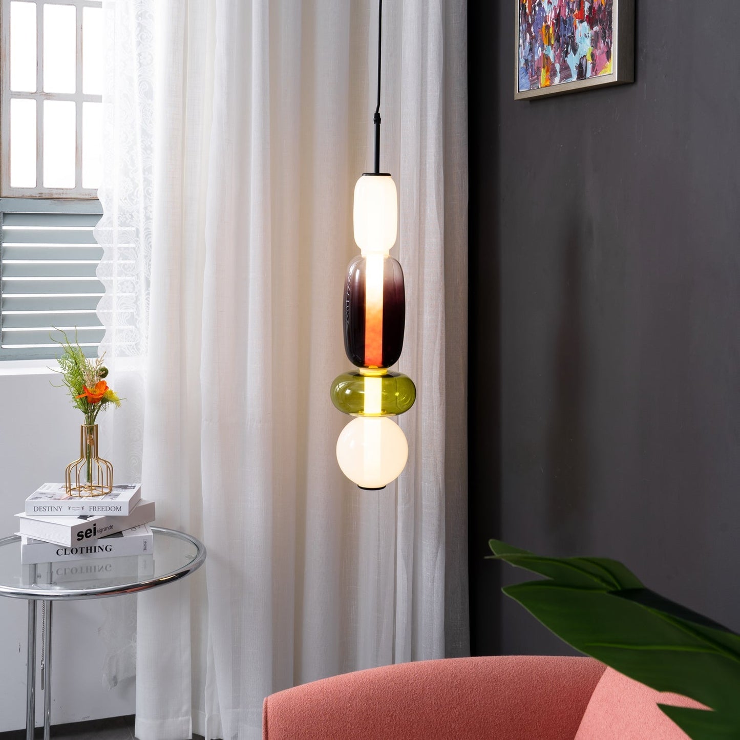 Stained Glass Pendant Lamp