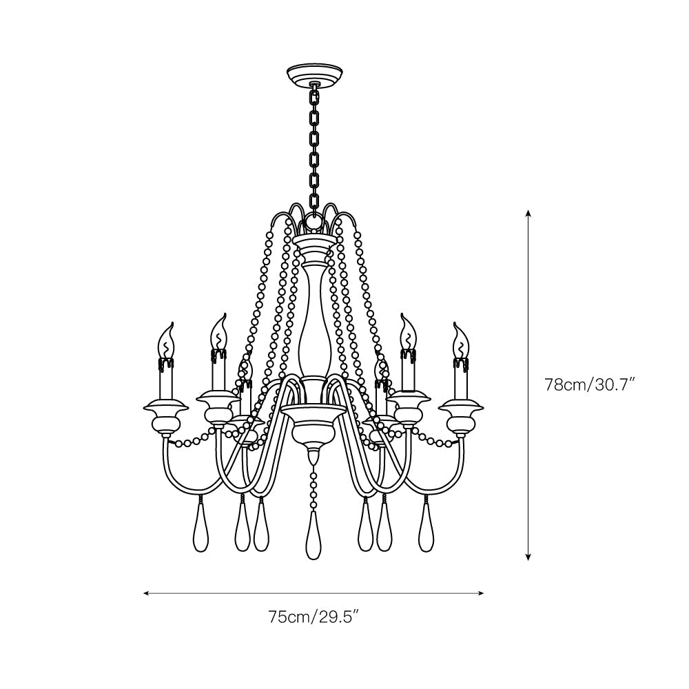 Vionen Style Beaded Chandelier