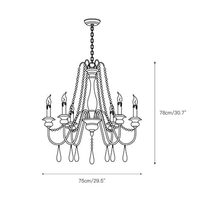 Vionen Style Beaded Chandelier
