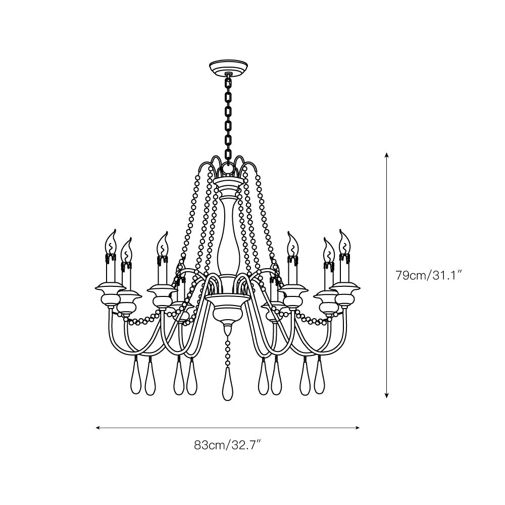 Vionen Style Beaded Chandelier