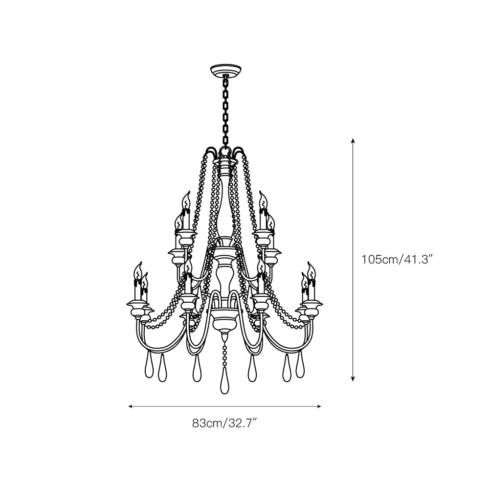 Vionen Style Beaded Chandelier
