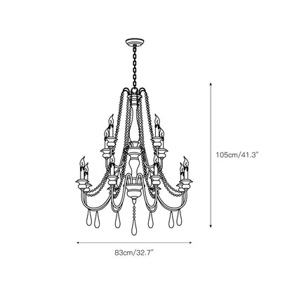 Vionen Style Beaded Chandelier