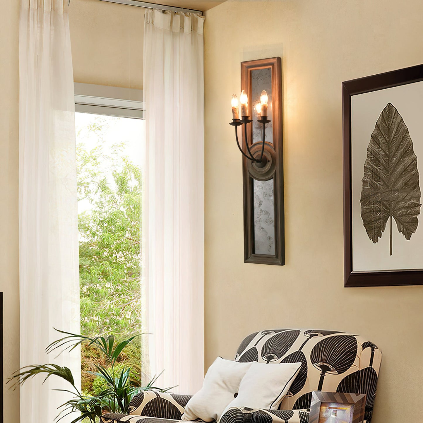 Vionen 3-Light Mirrored Sconce