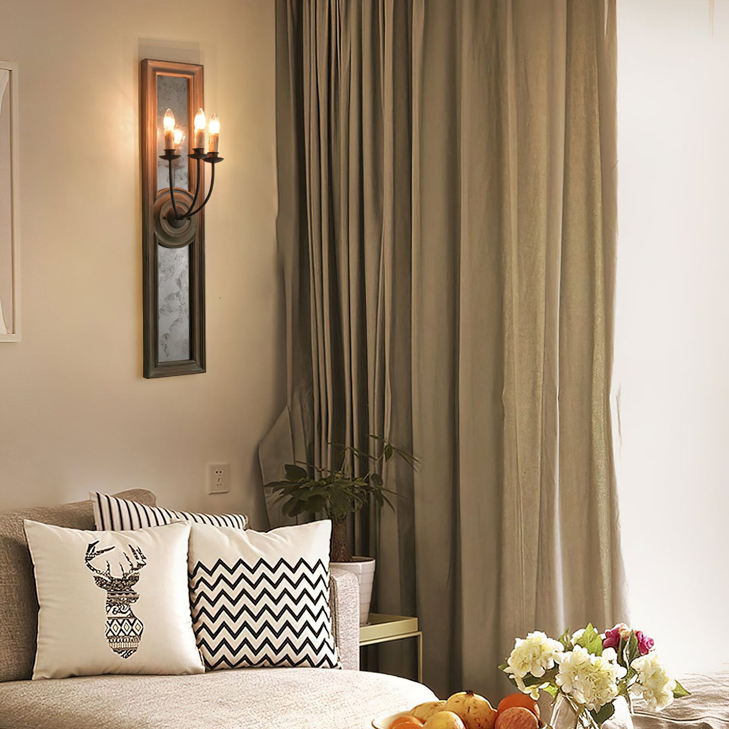 Vionen 3-Light Mirrored Sconce