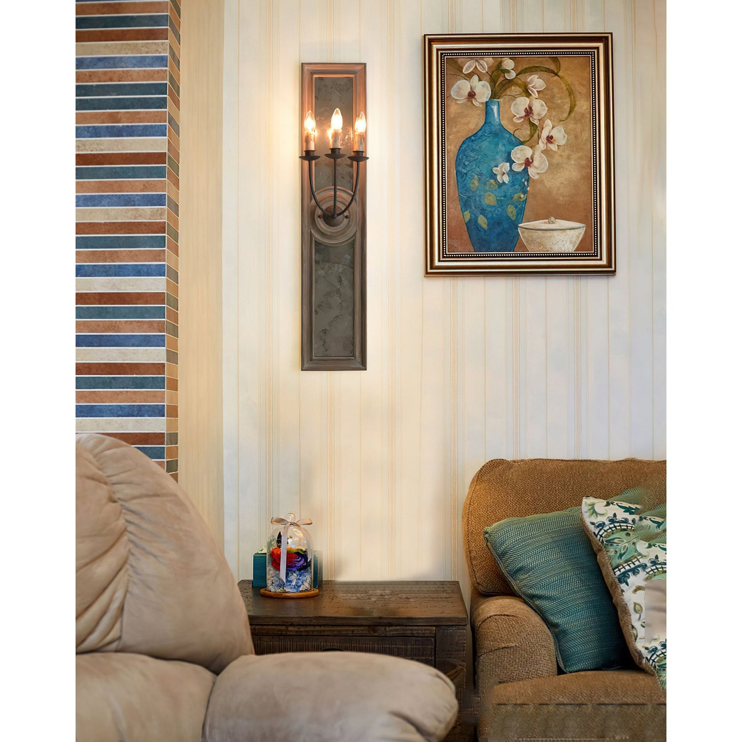 Vionen 3-Light Mirrored Sconce