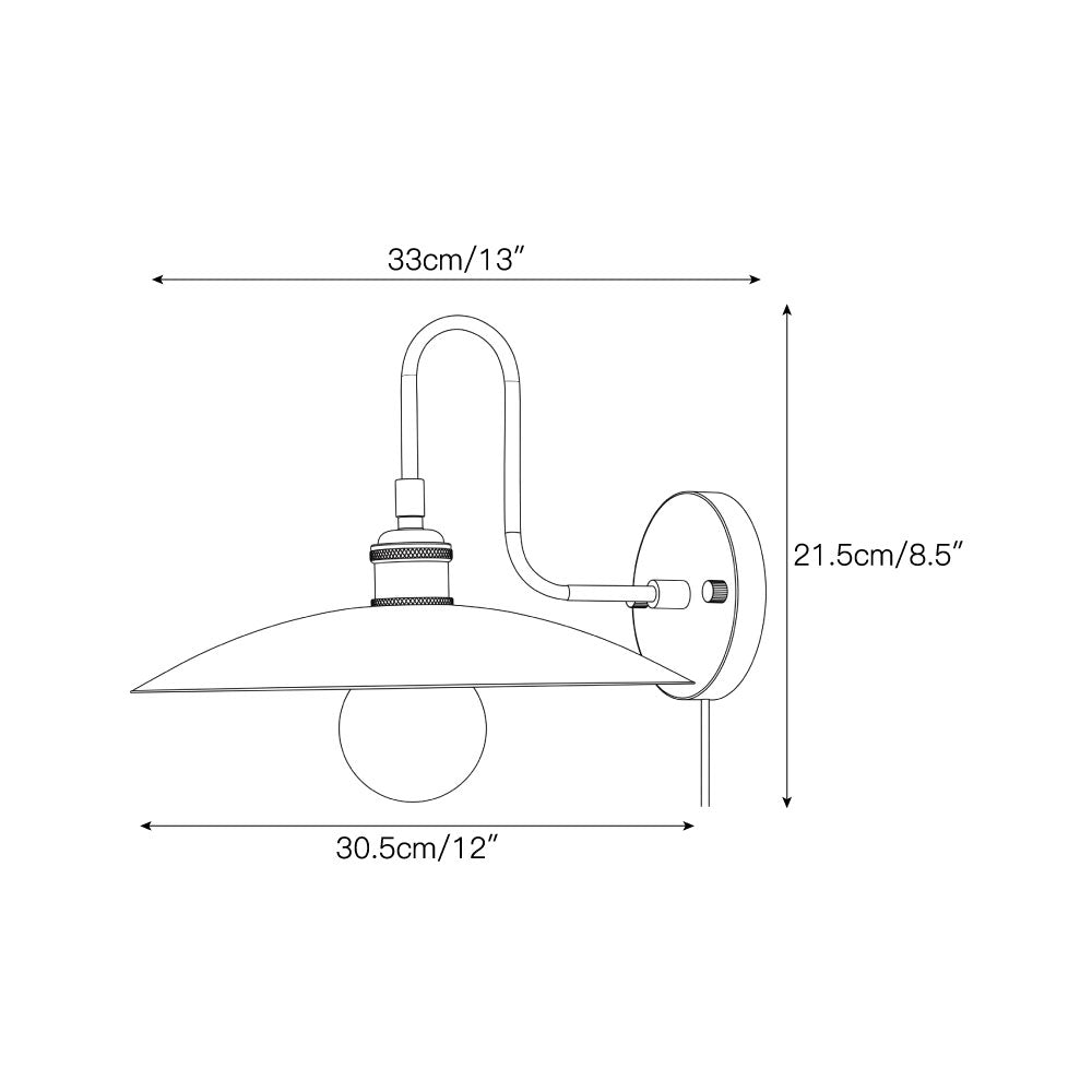 Coren Plug-in Wall Sconce