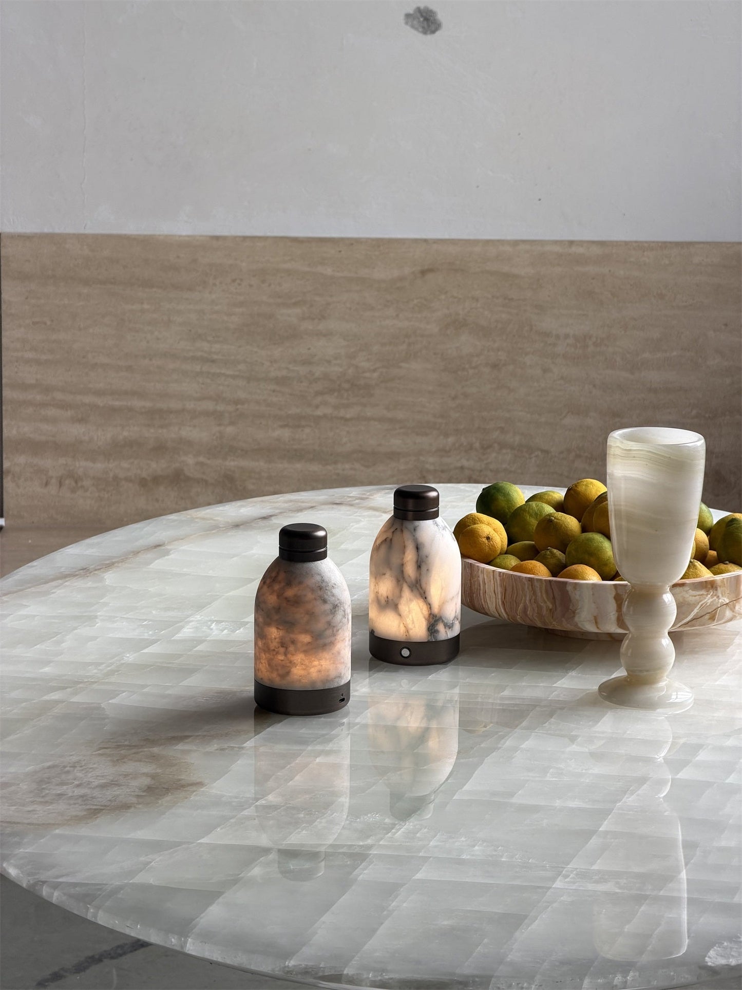 Hilde Marble Table Lamp (Built-in Battery)
