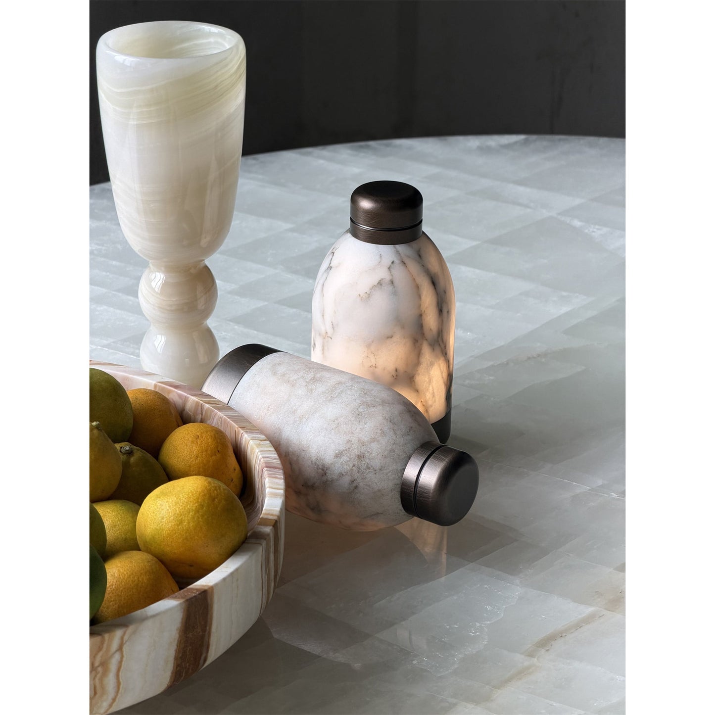 Hilde Marble Table Lamp (Built-in Battery)