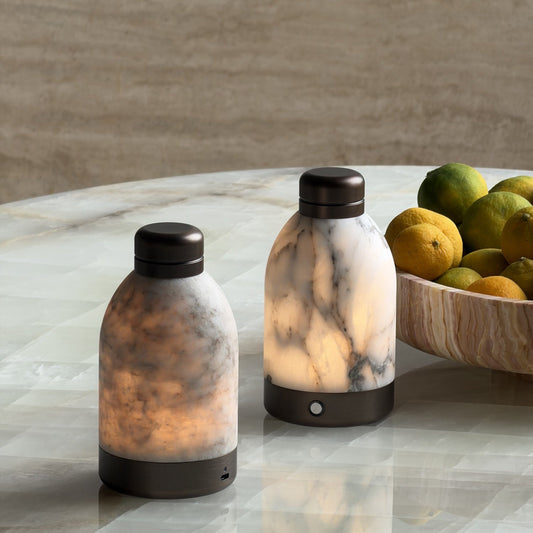 Hilde Marble Table Lamp (Built-in Battery)