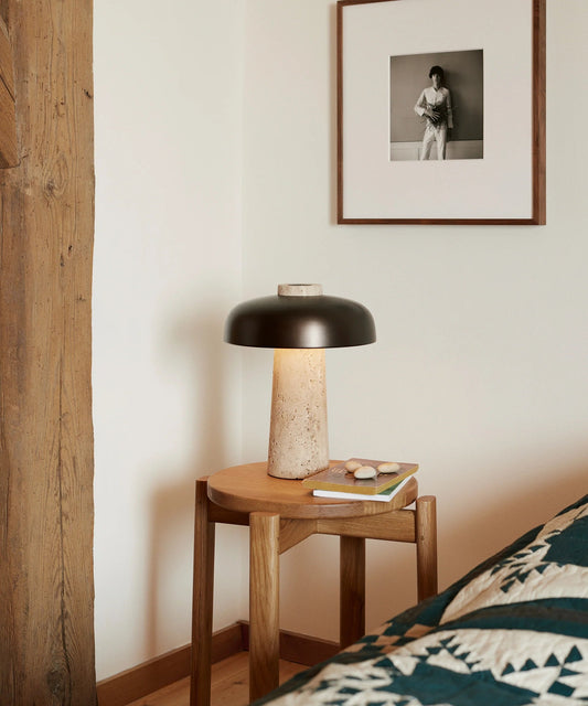 Fena Travertine Table Lamp