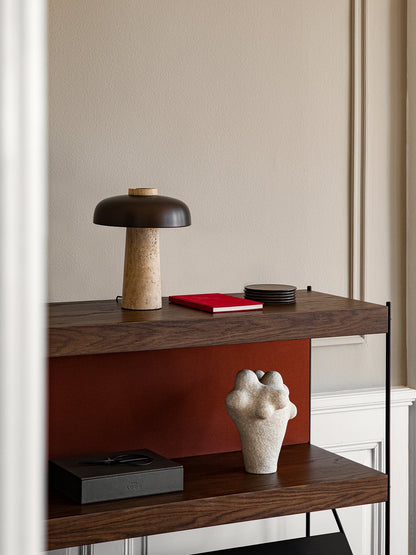 Fena Travertine Table Lamp