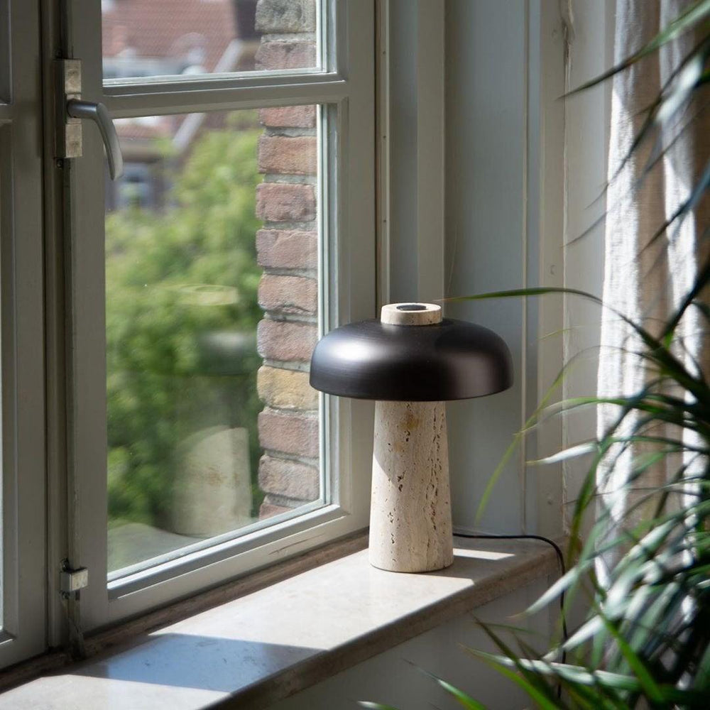 Fena Travertine Table Lamp