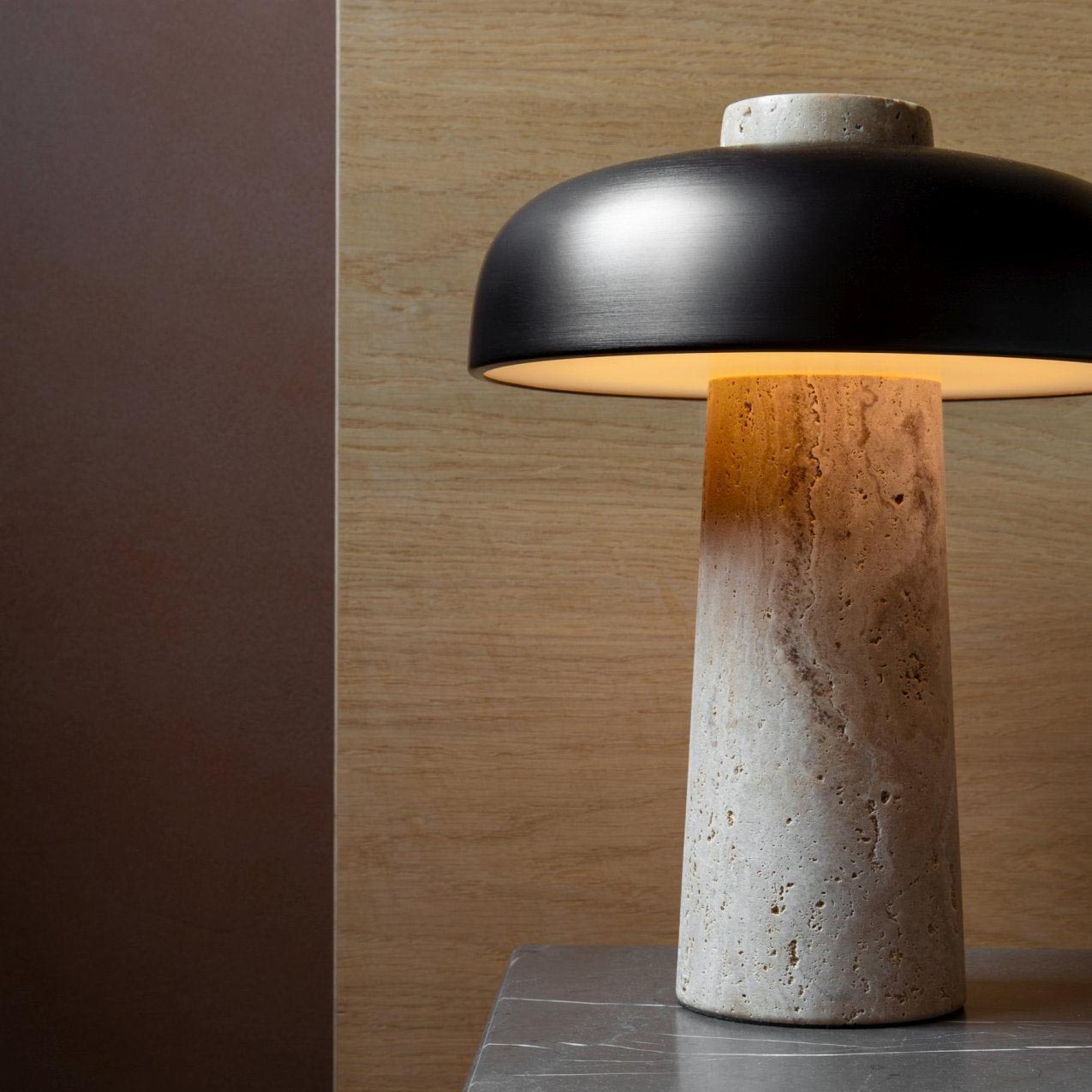 Fena Travertine Table Lamp