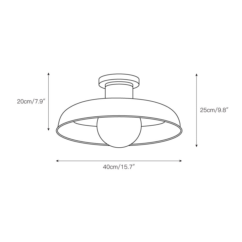 Dora Semi Flush Ceiling Lamp