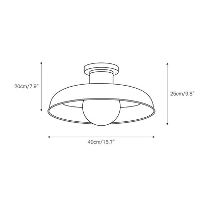 Dora Semi Flush Ceiling Lamp