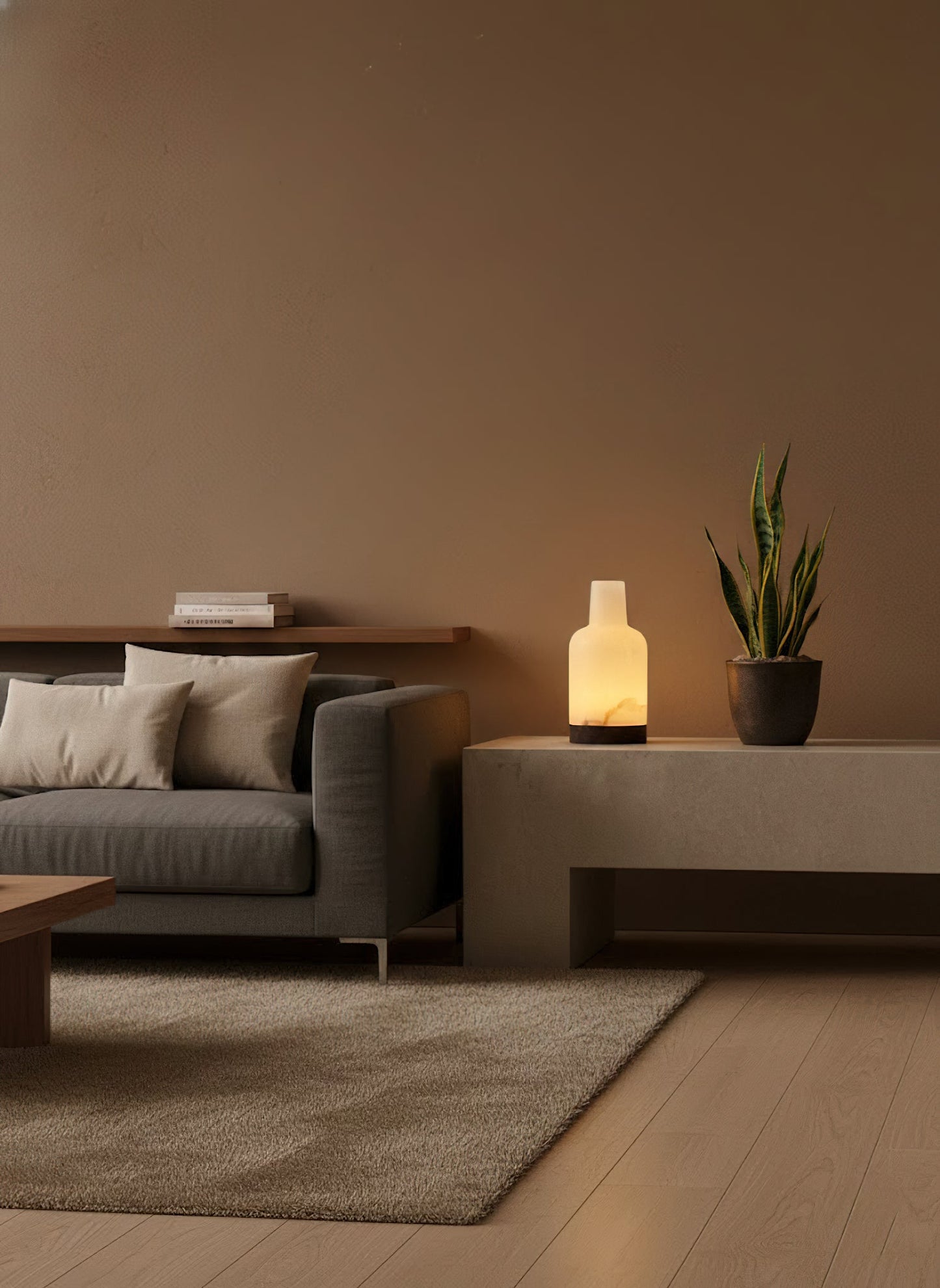 Islo Alabaster Table Lamp (Built-in Battery)