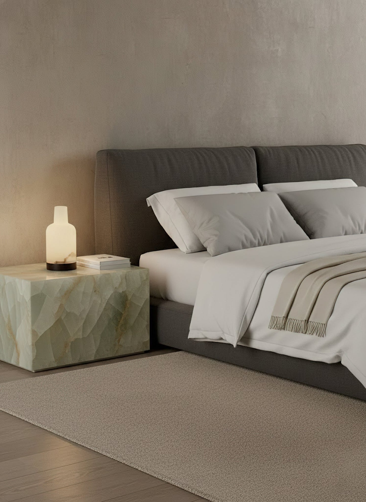 Islo Alabaster Table Lamp (Built-in Battery)