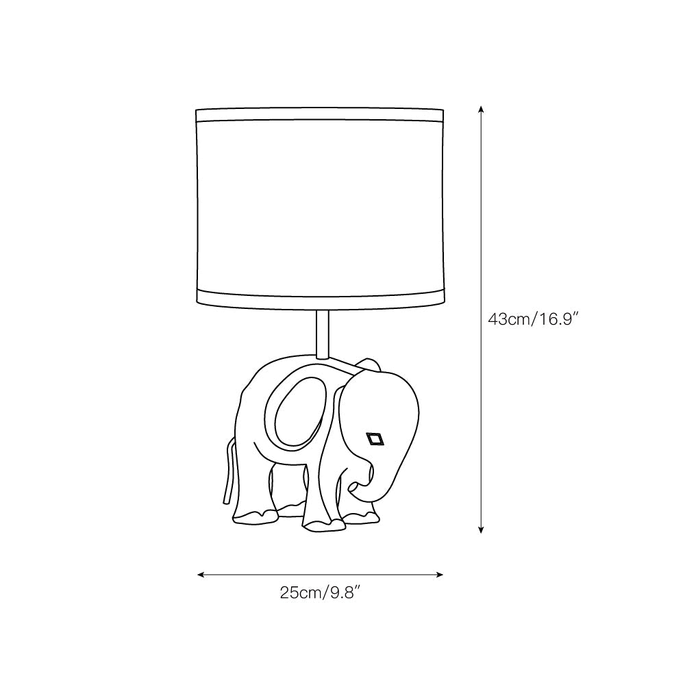 Lysor Wood Animal Table Lamp