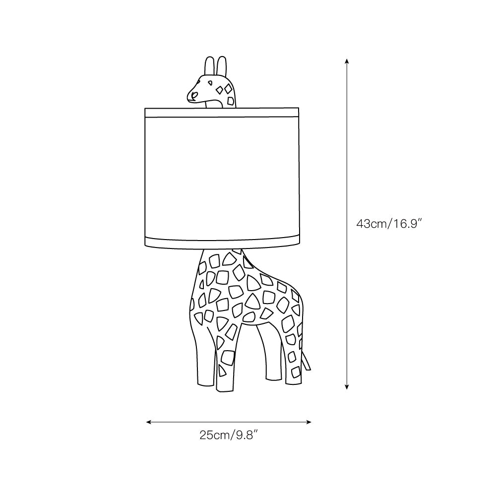 Lysor Wood Animal Table Lamp