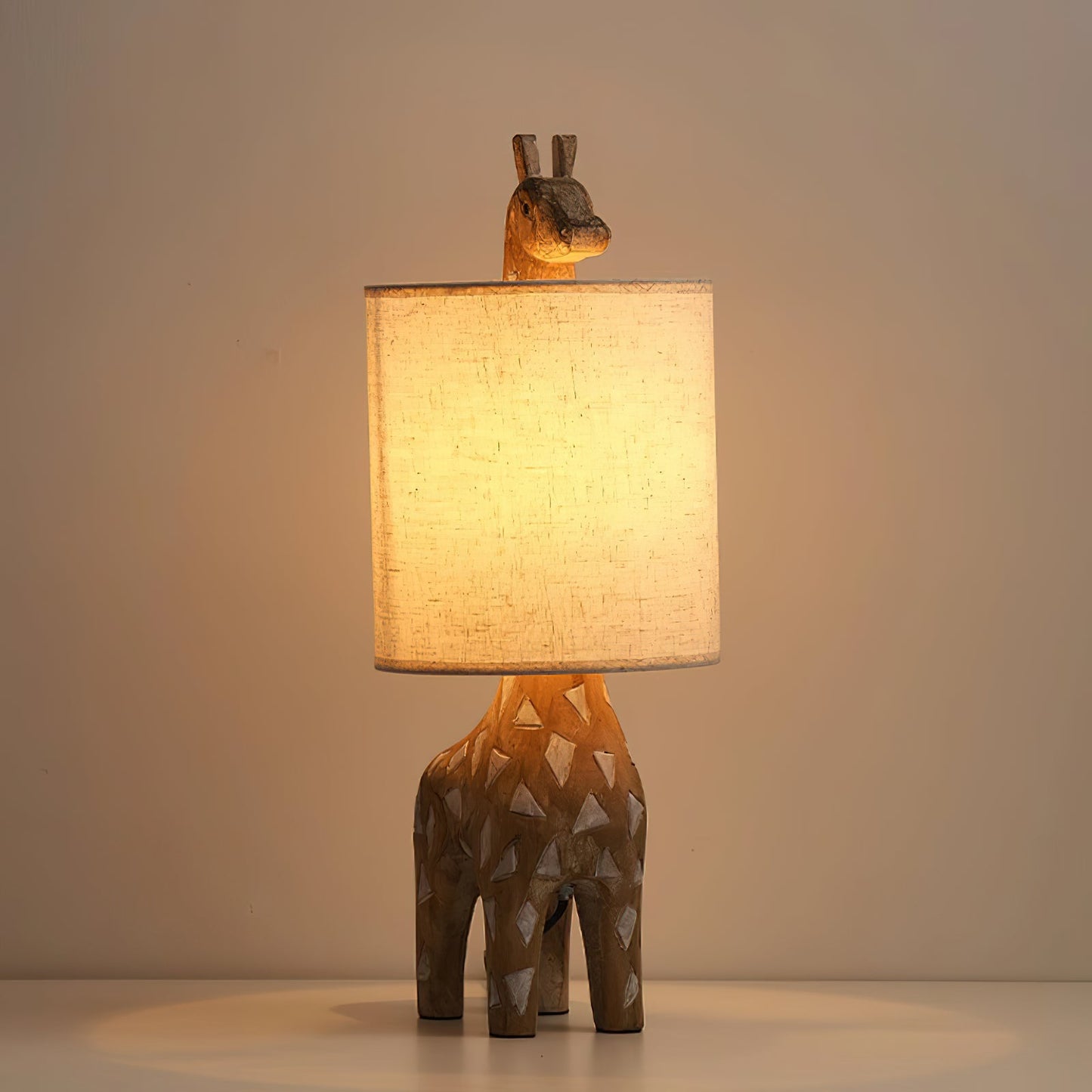 Lysor Wood Animal Table Lamp