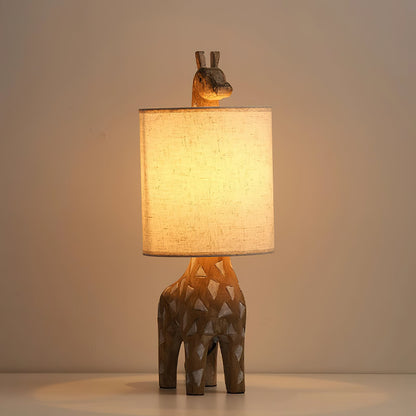 Lysor Wood Animal Table Lamp
